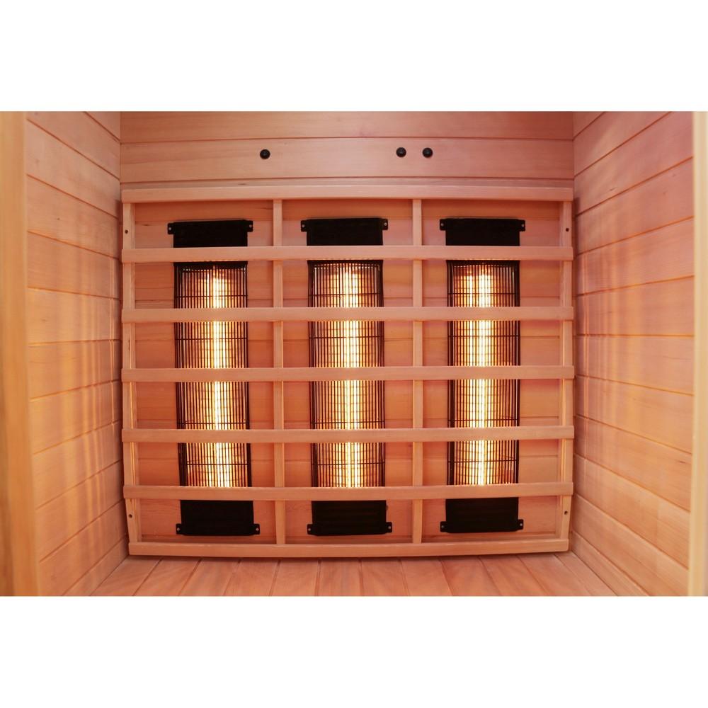 Dewello Infrarotkabine Infrarotsauna HYDER 115cm x 105cm x 190cm Vollspektrum