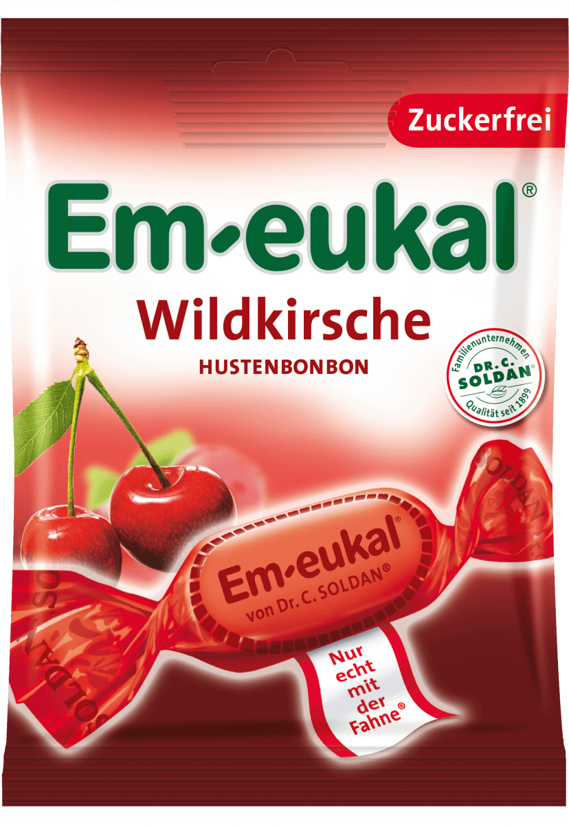 Bonbon, Wildkirsche, zuckerfrei, 75 g