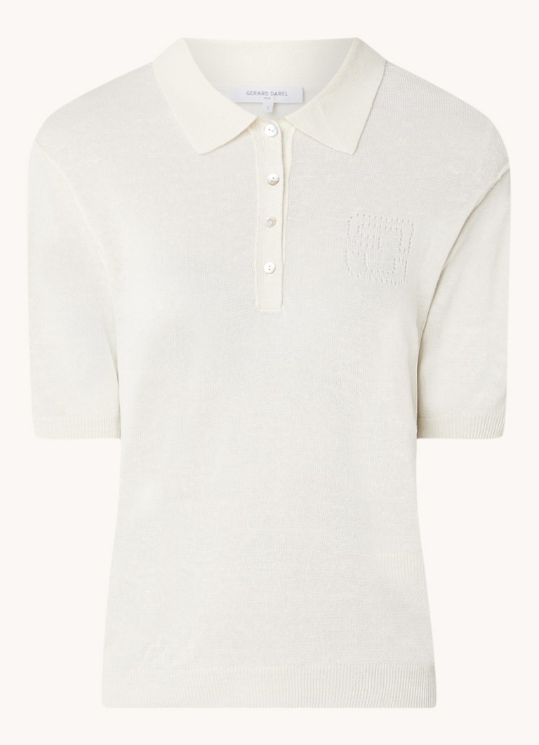 Polo Gerard Darel Lana in misto lino a maglia fine