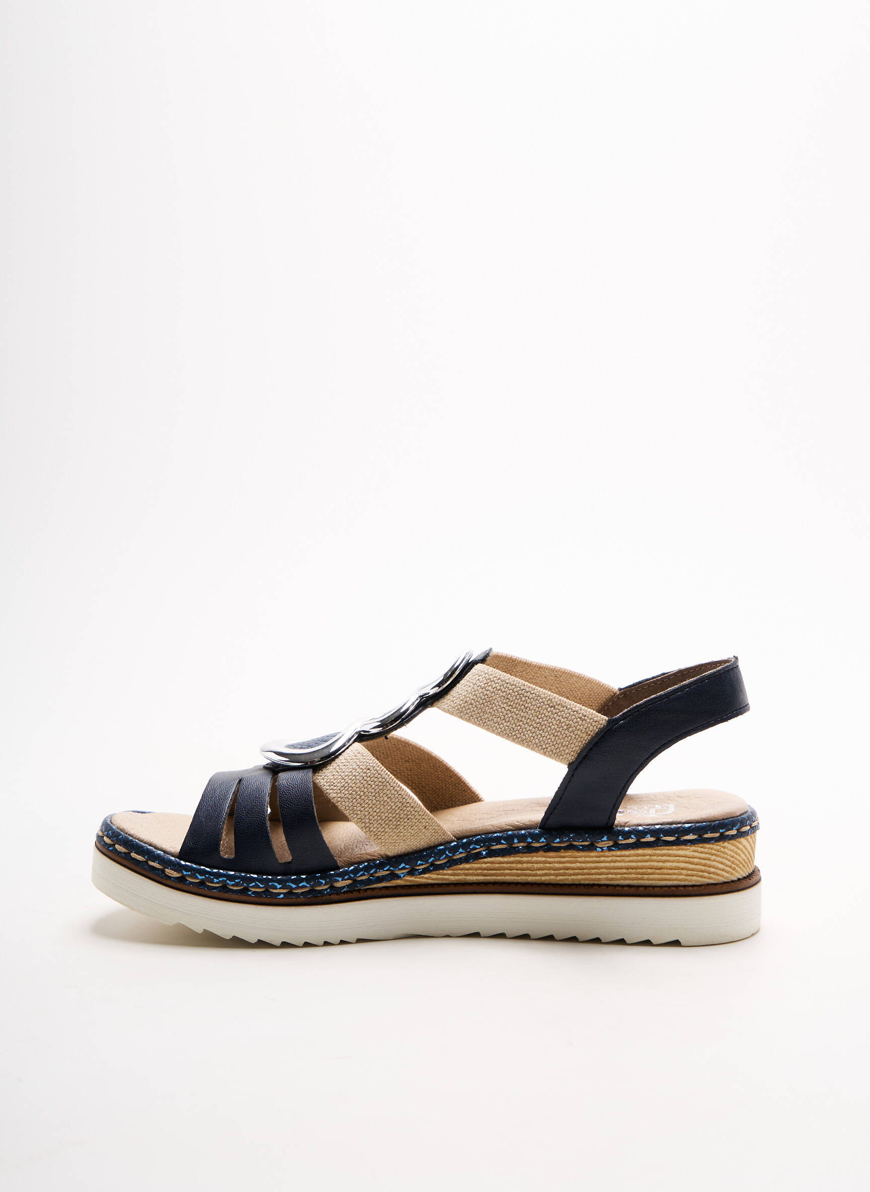 Rieker Sandales Nu Pieds Femme couleur bleu