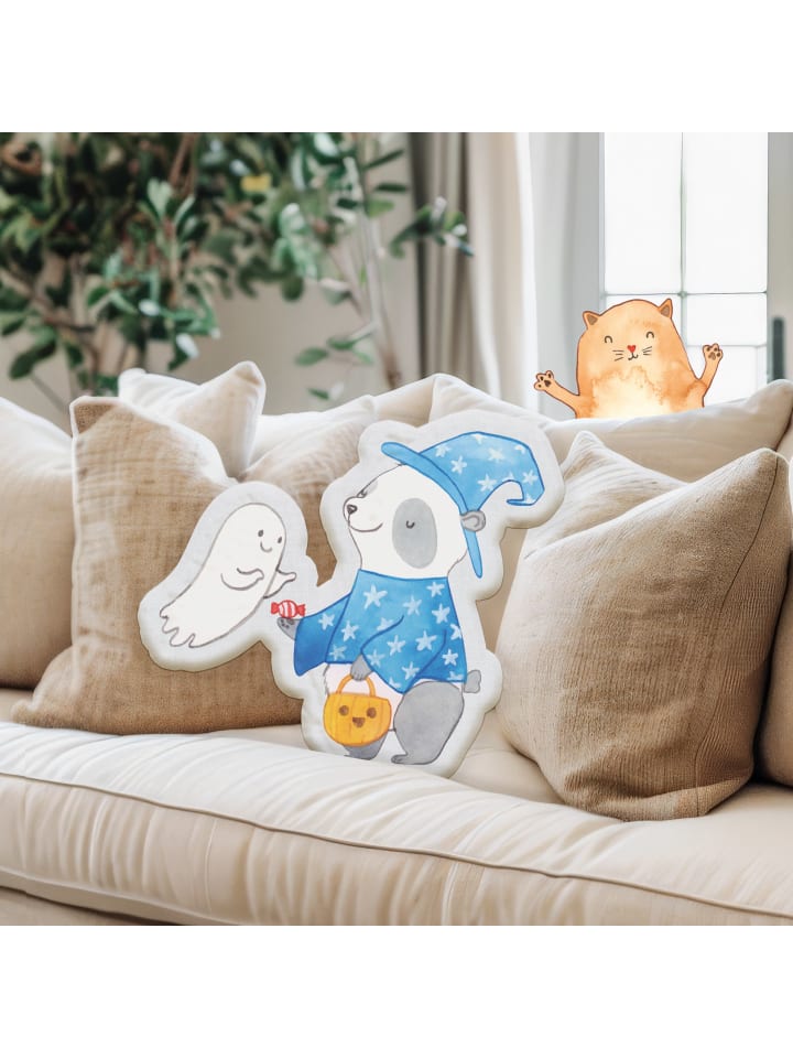 Mr. & Mrs. Panda Kissen Kuscheltier Panda Zauberer ohne Spruch in Weiß günstig kaufen