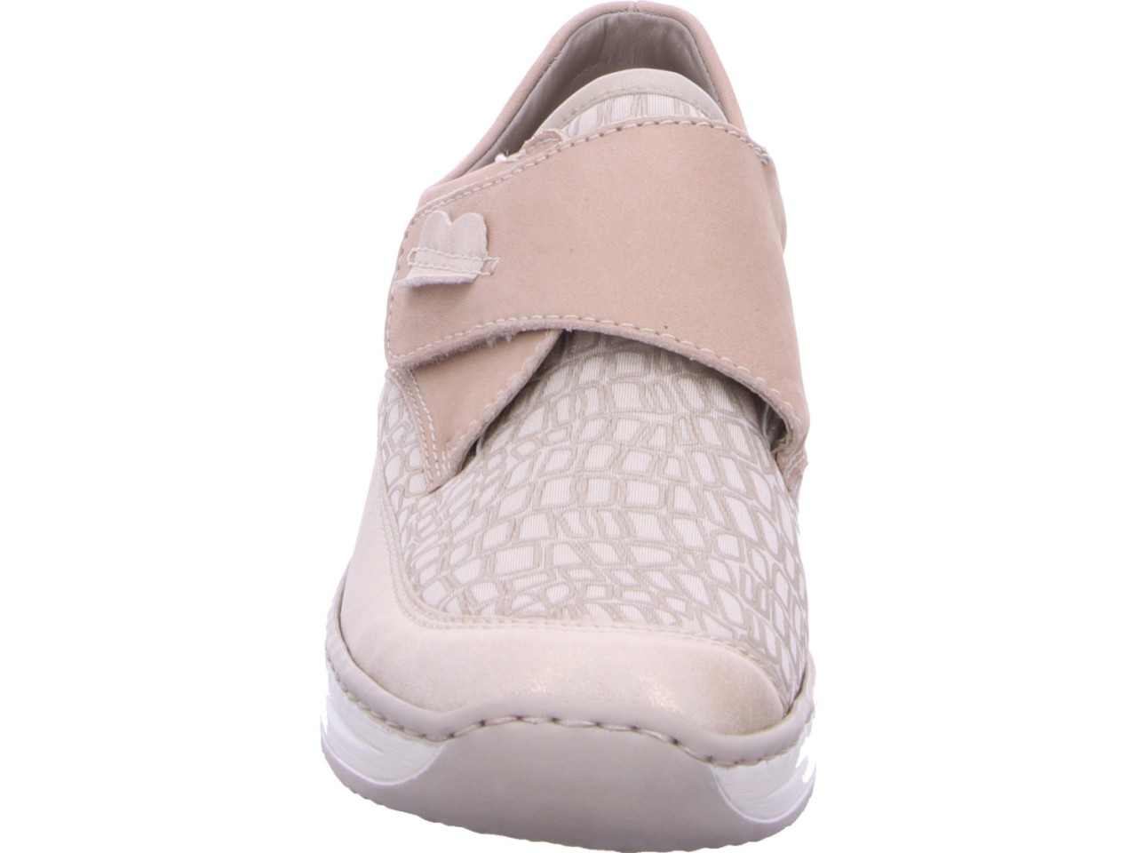RIEKER Sportliche Slipper beige