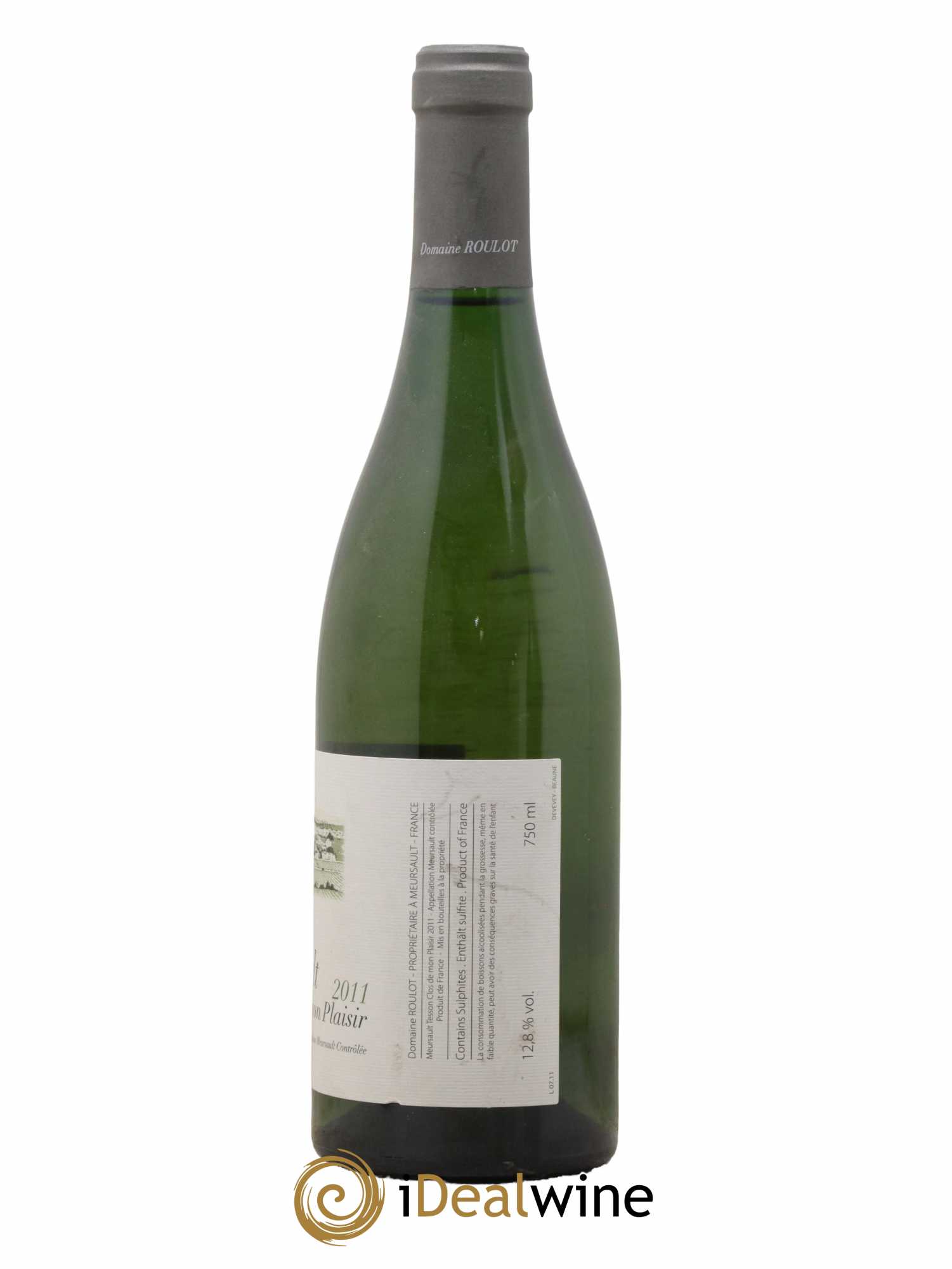 Meursault Les Tessons Clos de Mon plaisir Roulot (Domaine)  2011 - Lot de 1 Bouteille