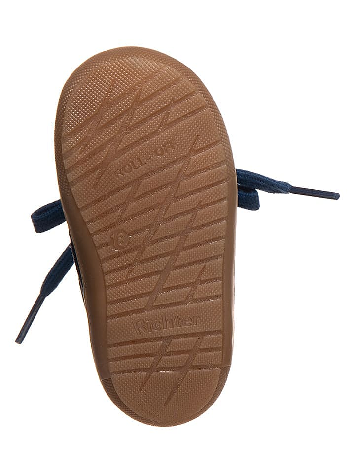 Richter Shoes Leder-Sneakers in Dunkelblau günstig kaufen 23