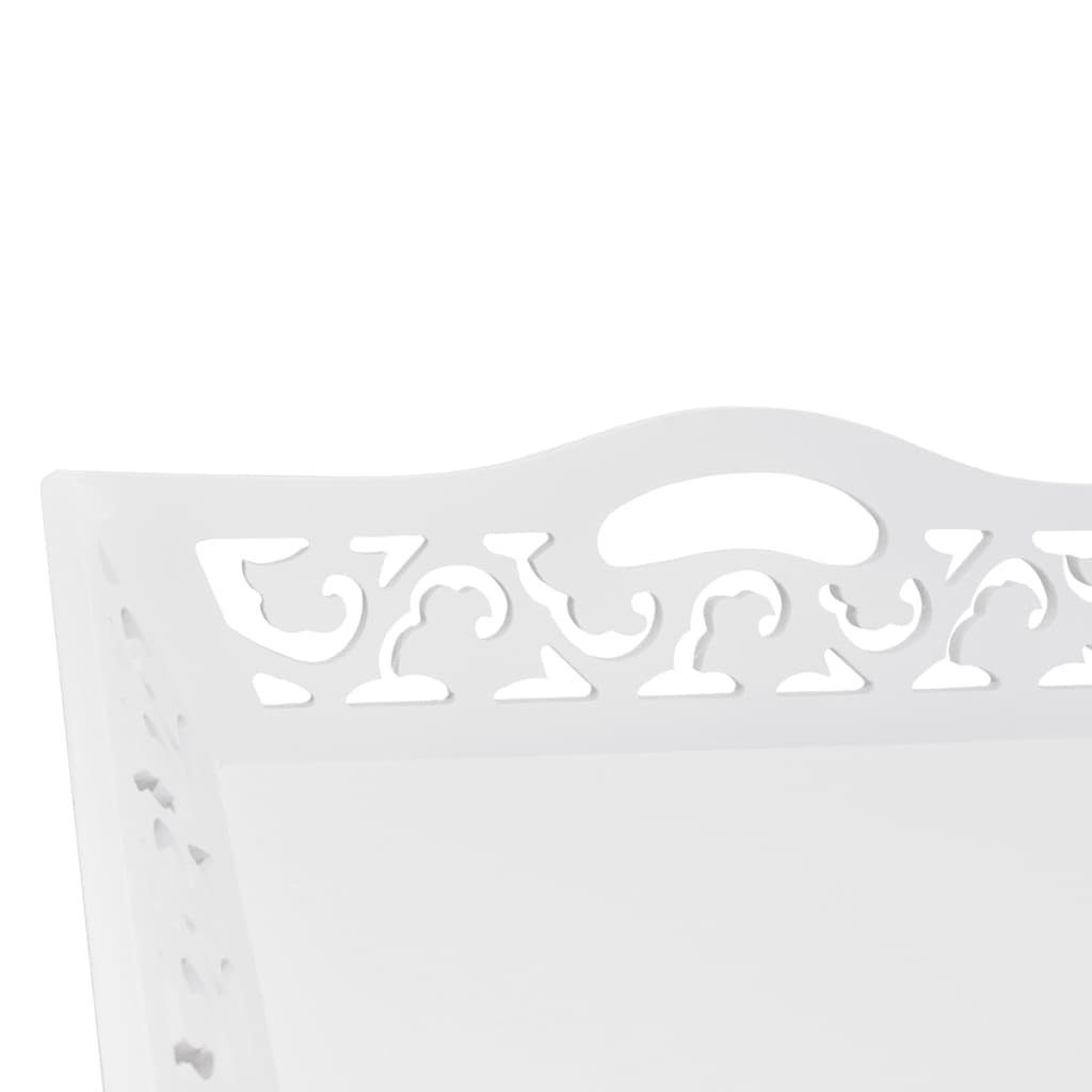 vidaXL Beistelltisch Serviertisch/Beistelltisch mit Tablett Weiß (1-St)