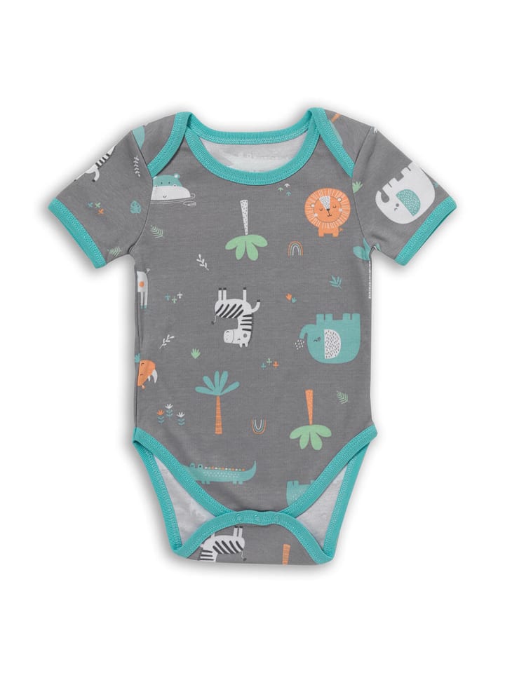 Schlummersack Bio Baby-Bodys kurzarm 5er-Pack in Anthrazit günstig kaufen