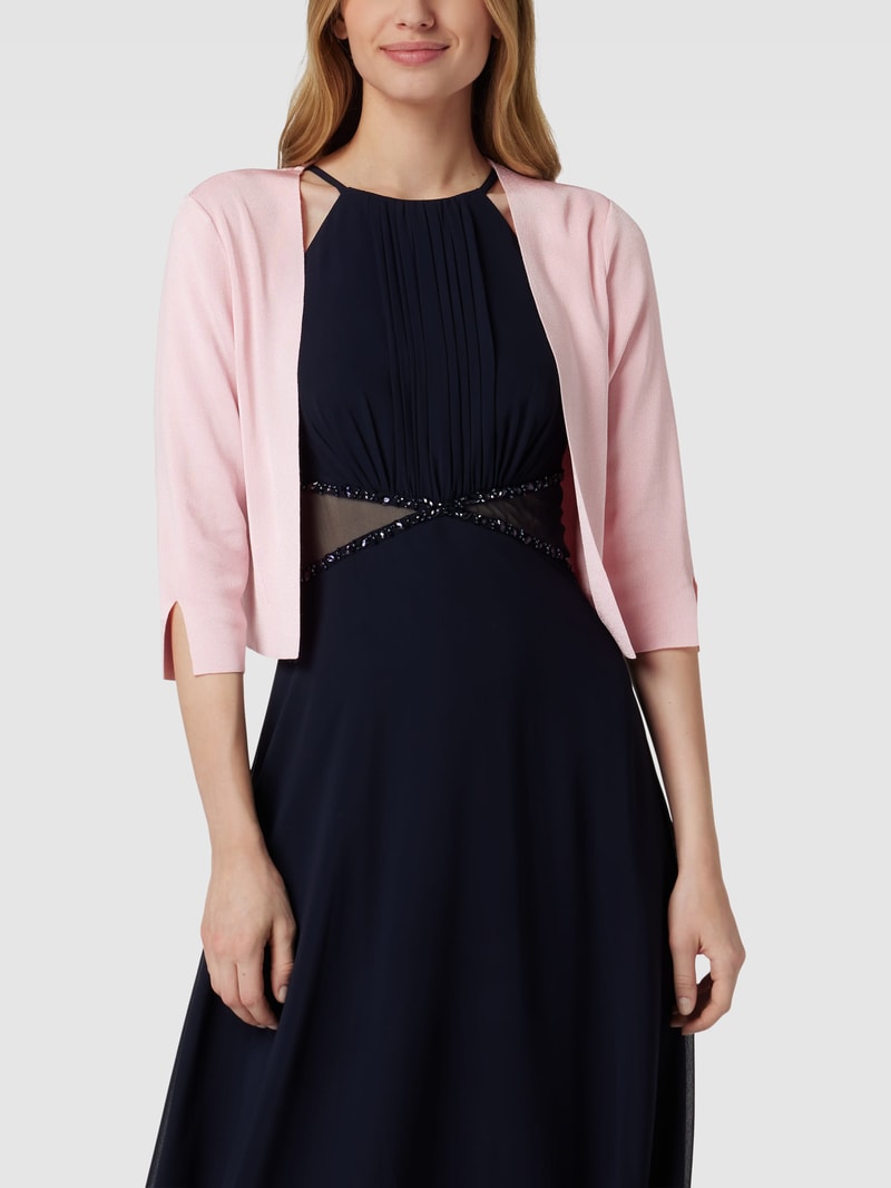 Cropped Jacke aus Viskose-Mix in rosé