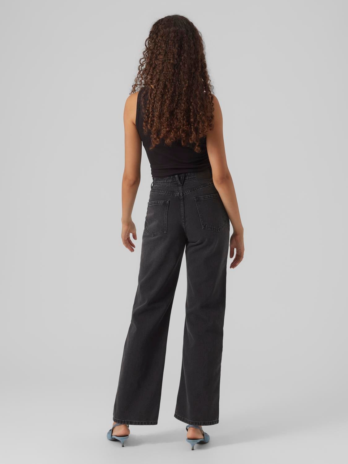 VMRACHEL Hohe Taille Weit geschnitten Jeans