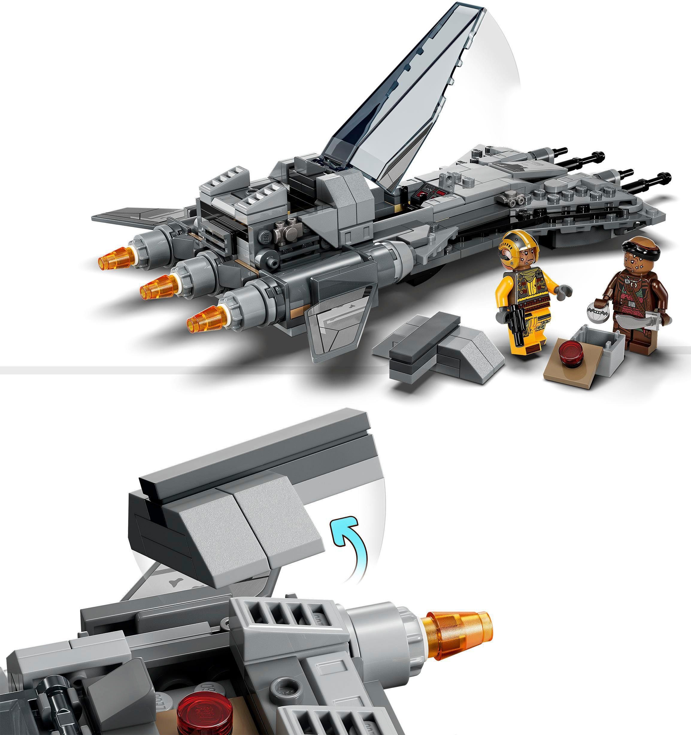 LEGO® Konstruktionsspielsteine Snubfighter der Piraten (75346), LEGO® Star Wars, (285 St)