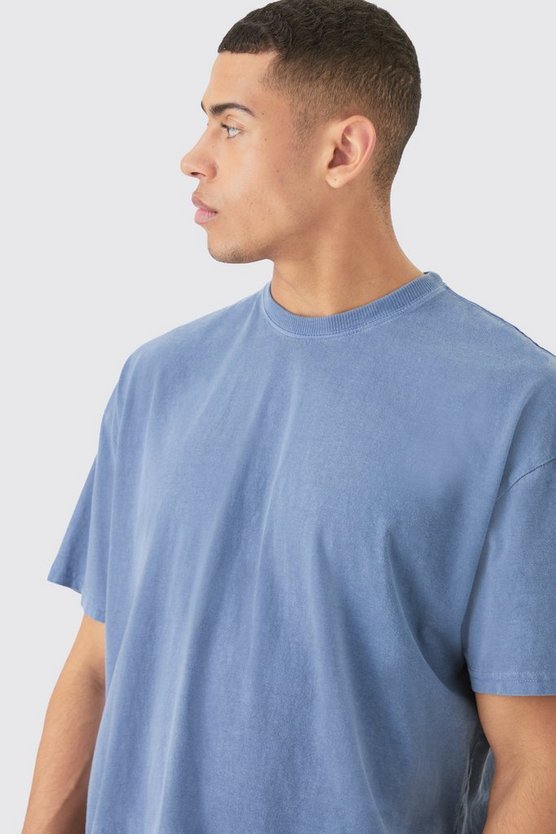 Oversize T-Shirt mit Mond-Print