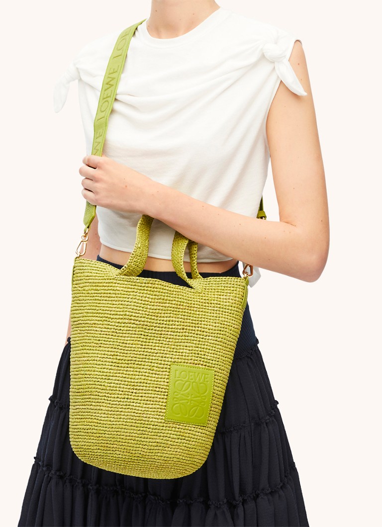 Τσάντα ώμου LOEWE Mini Slit από σχιστόλιθο με λεπτομέρειες από δέρμα μοσχαριού