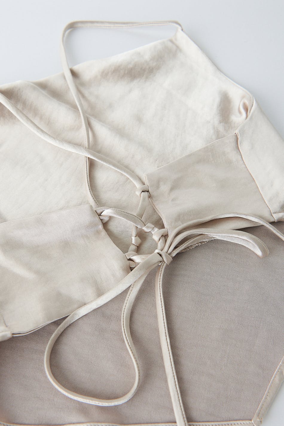 Scarf cowlneck singlet
