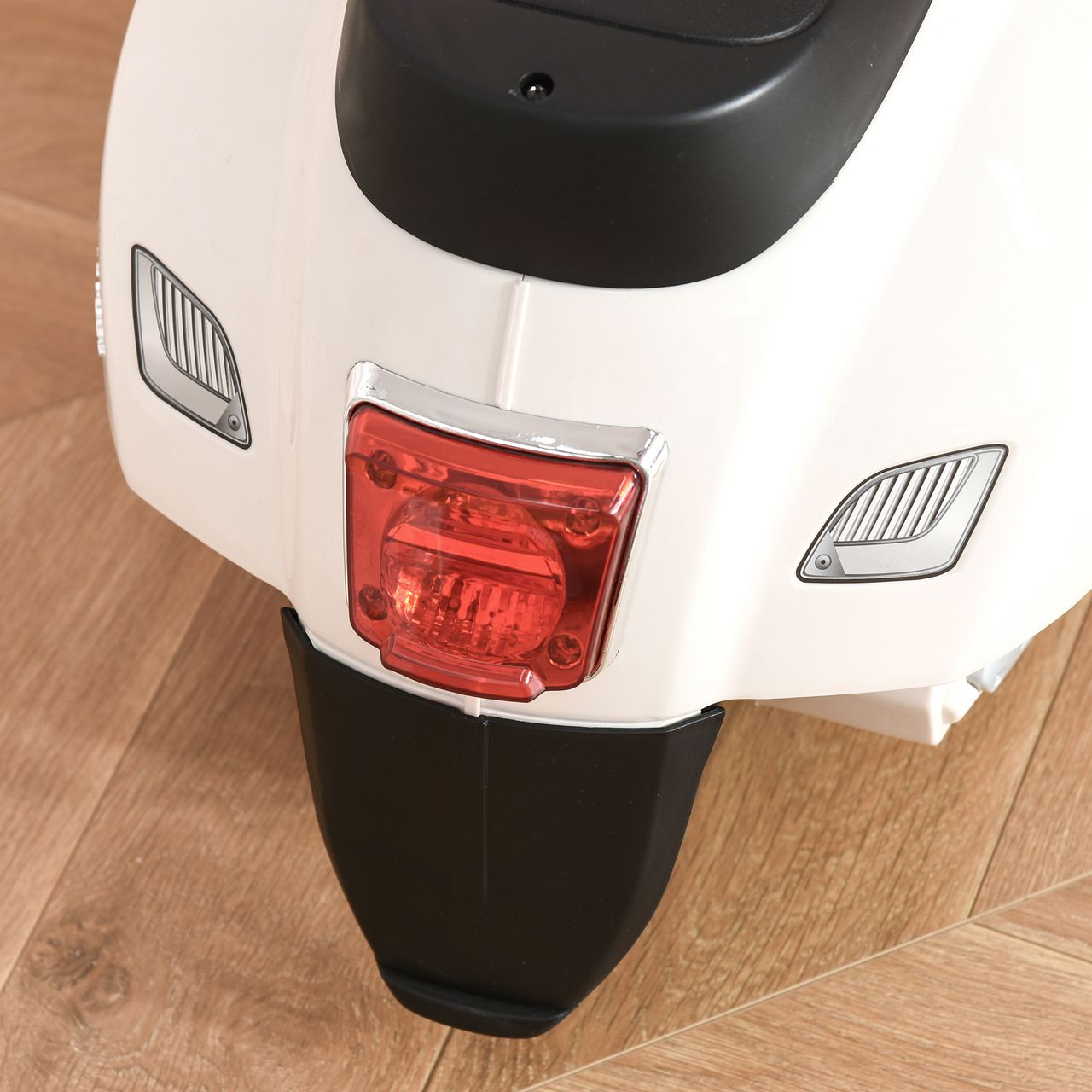 HOMCOM VESPA Elektromotorrad Kindermotorrad Elektrofahrzeuge 3 bis 6 Jahren Weiß