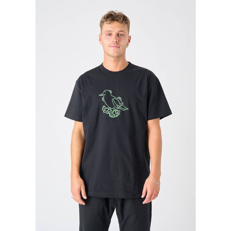 Cleptomanicx Runner Printshirt Herren