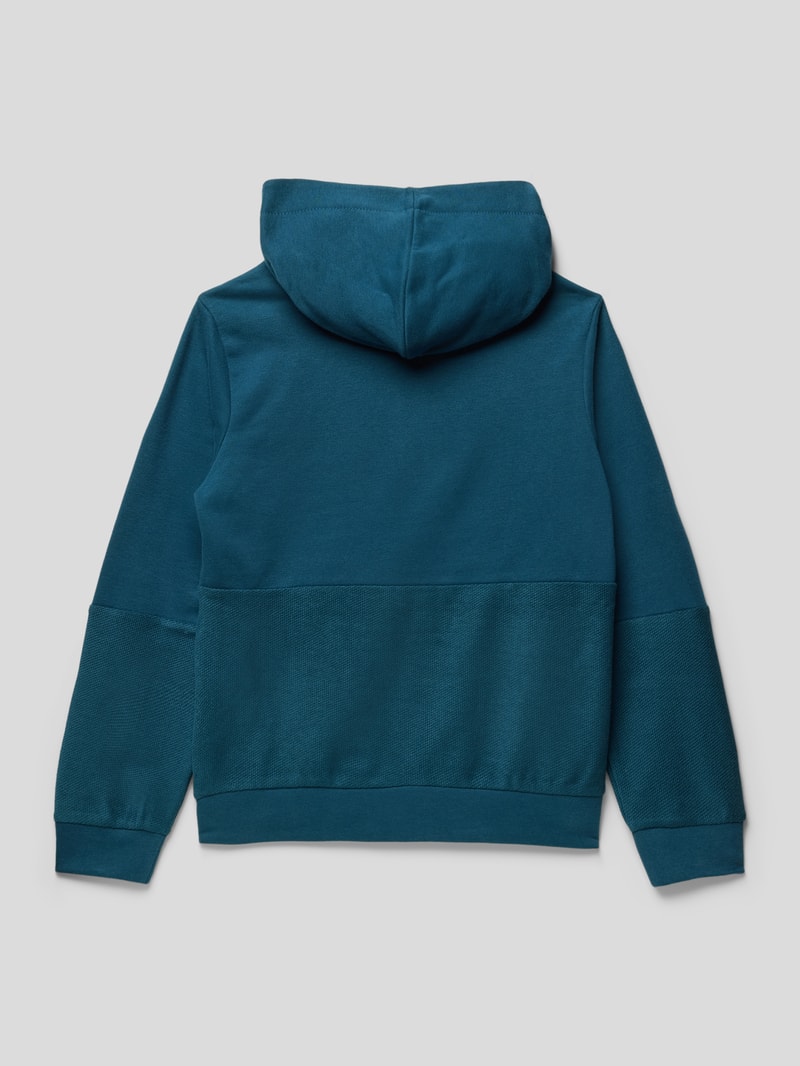 Hoodie mit Känguru-Tasche in petrol