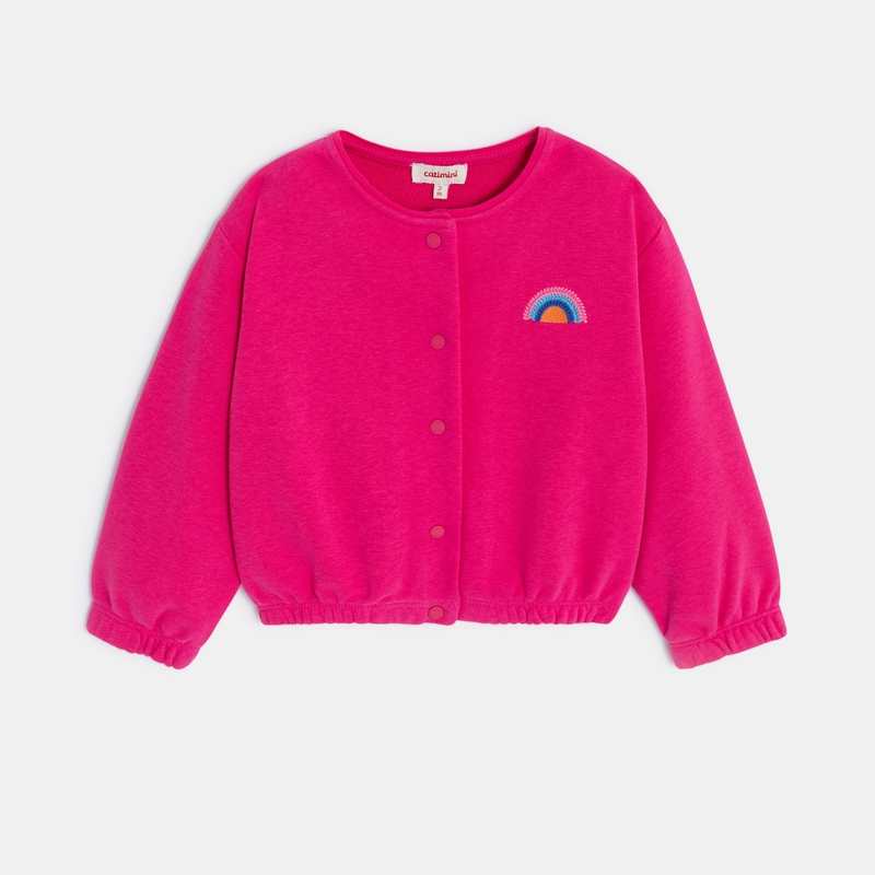 Cardigan bébé fille rose arc-en-ciel Catimini