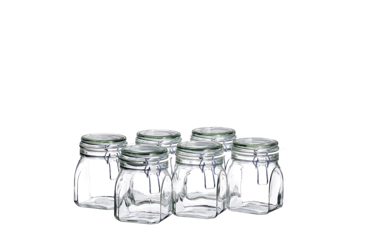 Mäser Serie Gothika, Einmachglas 750 ml, 6er Set