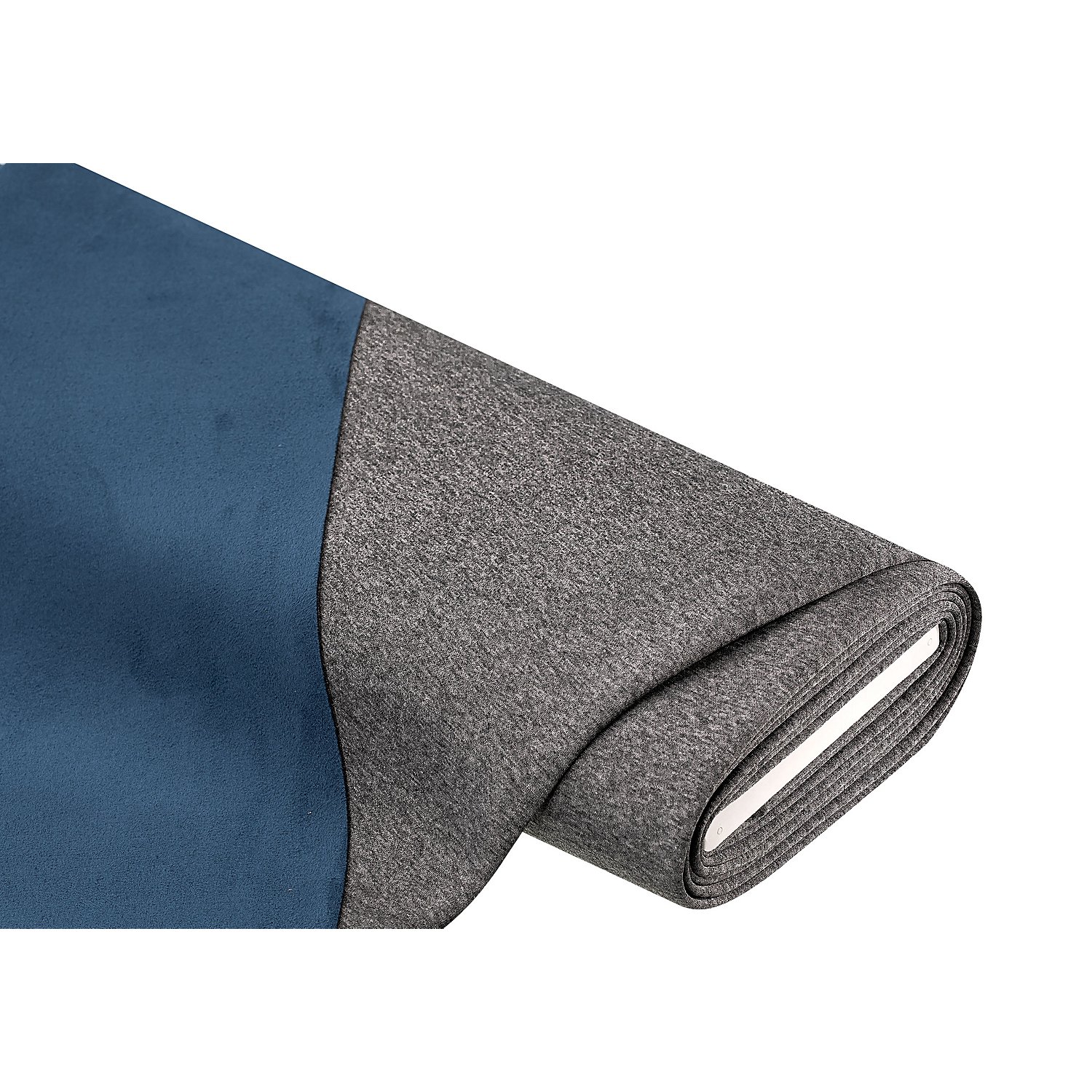 Doubleface-Jersey, blau/grau