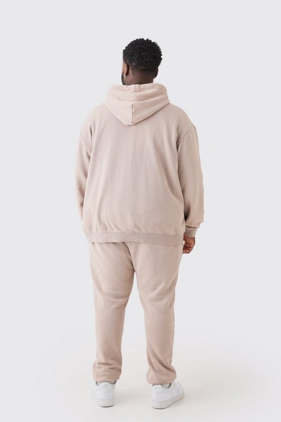 Plus Oversize Hoodie mit Reißverschluss