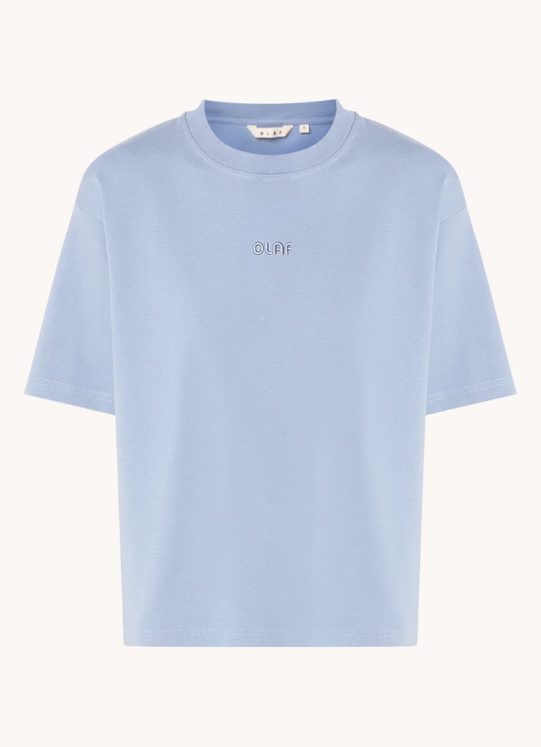 T-shirt OLAF Interlock con logo ricamato