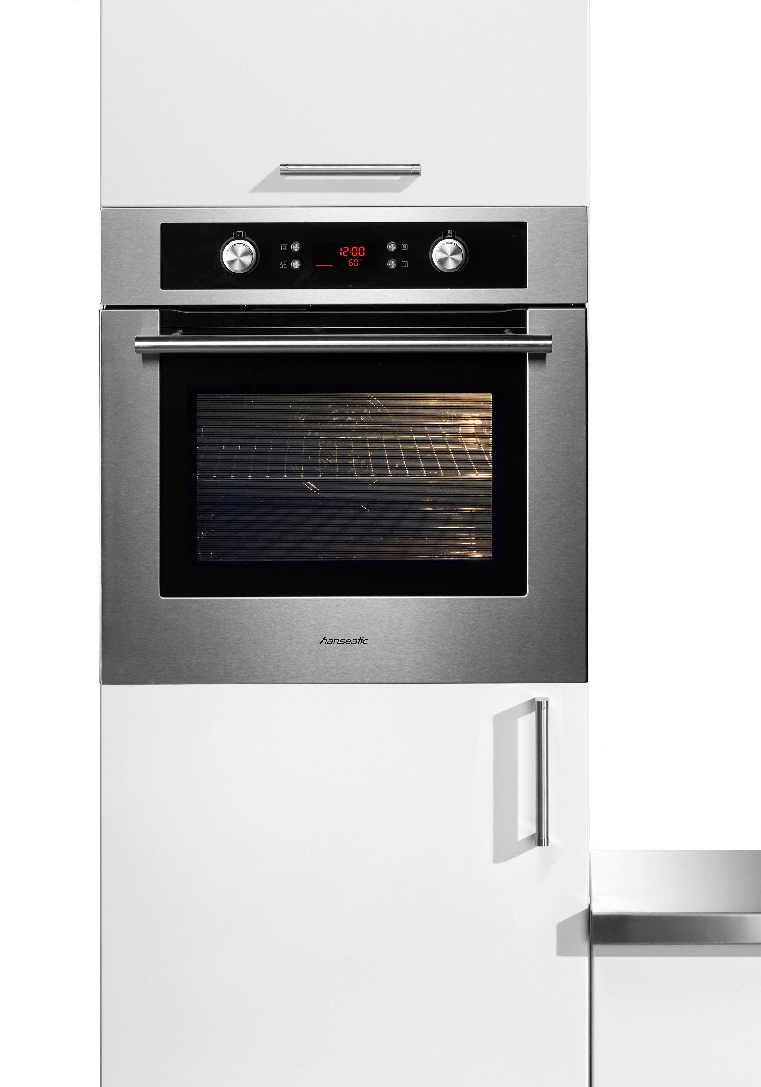 Hanseatic Einbaubackofen 65M90E0-E11A99G, mit Vollauszug
