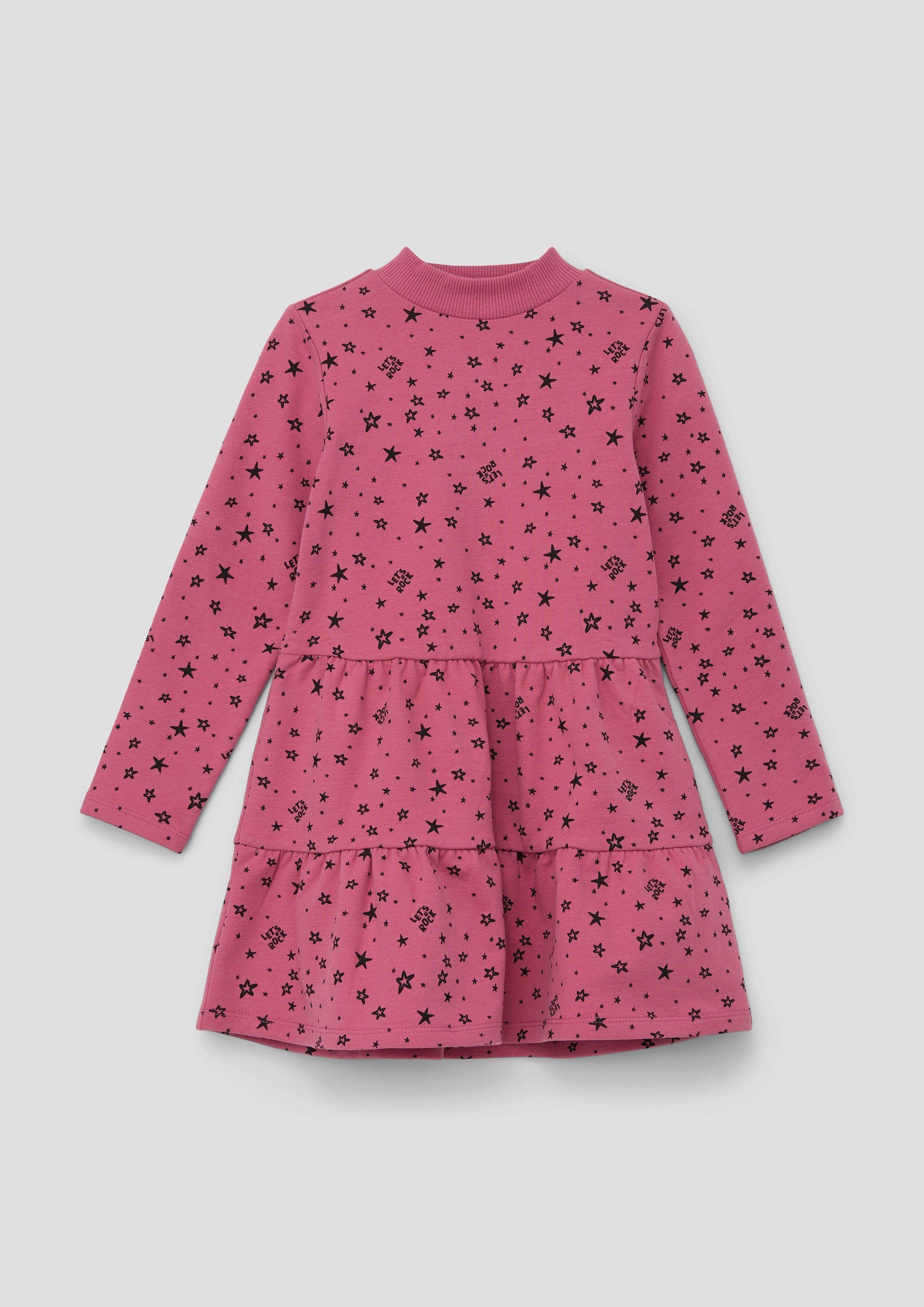 s.Oliver Minikleid Sweatkleid mit Volants Volants