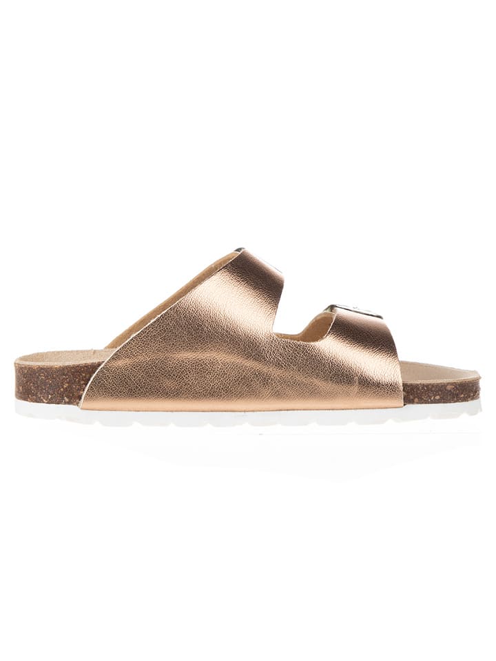 BIO PINGÜIN Pantoletten in Gold günstig kaufen
