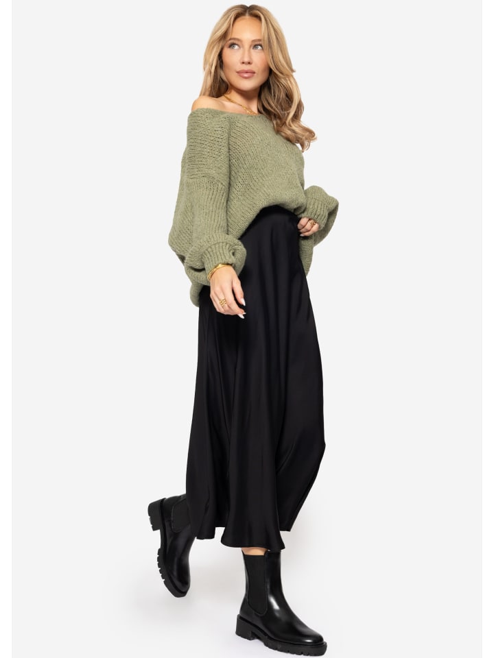 SASSYCLASSY Satinrock in Schwarz günstig kaufen