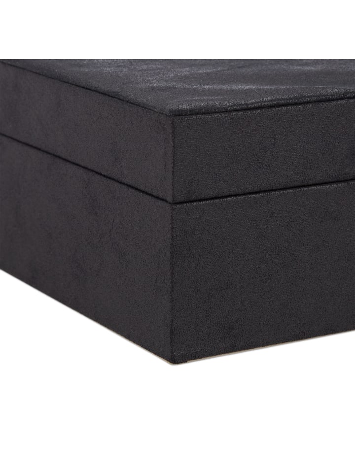 relaxdays Schmuckkästchen in Schwarz- (B)29 x (H)10 x (T)20 cm günstig kaufen onesize