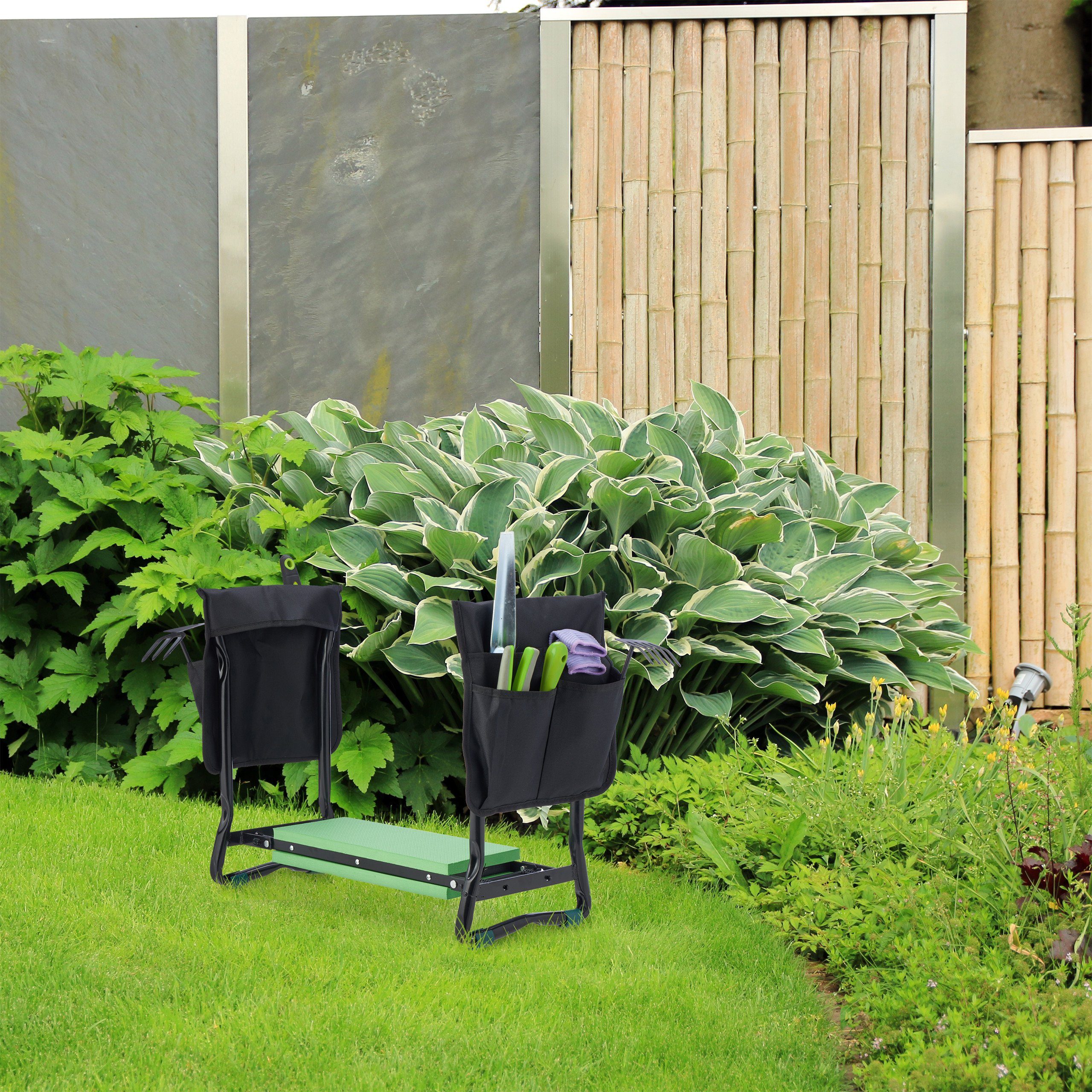 relaxdays Kniebank Kniebank für den Garten, BxLxH: 65x32x51 cm