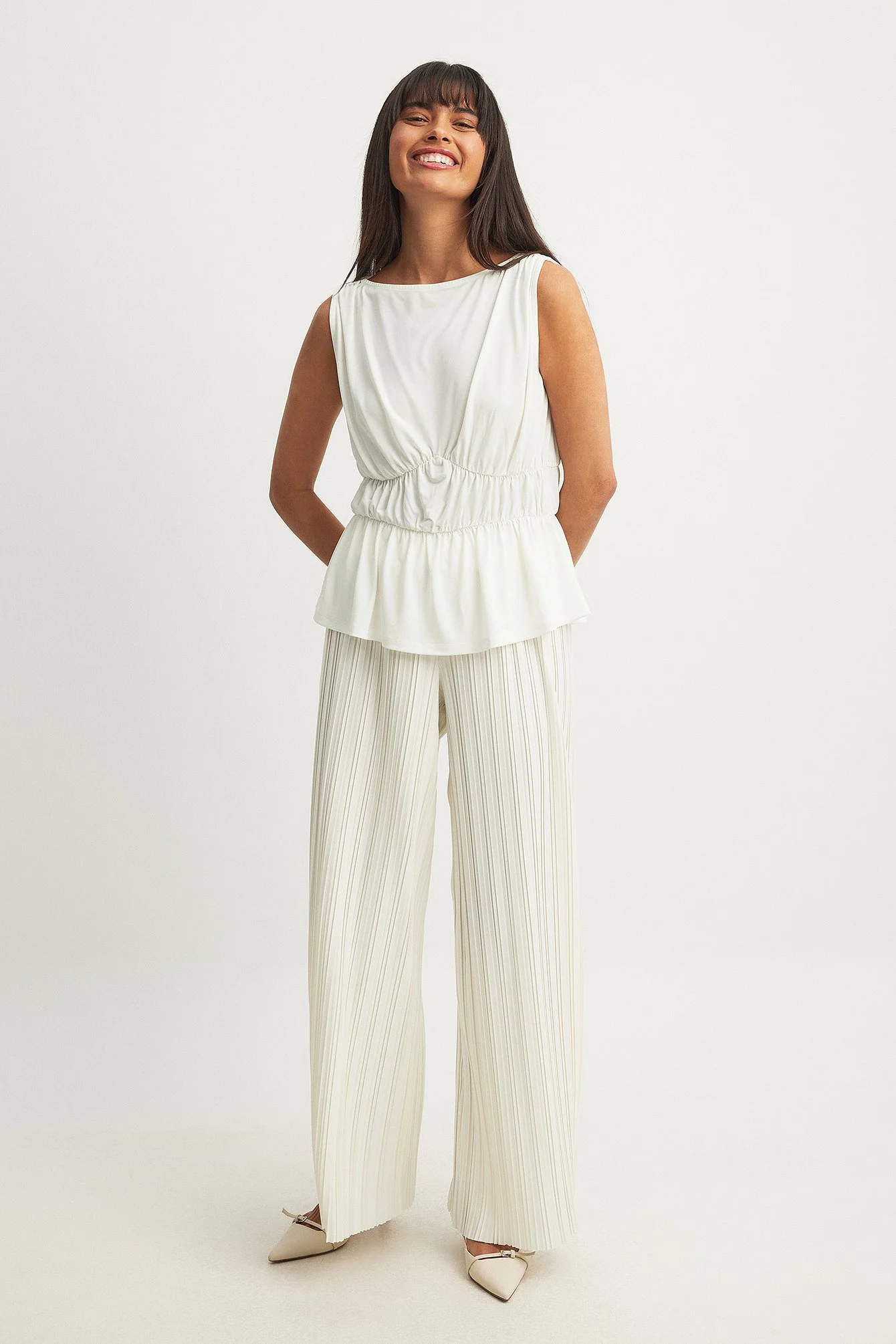 Plissierte Hose