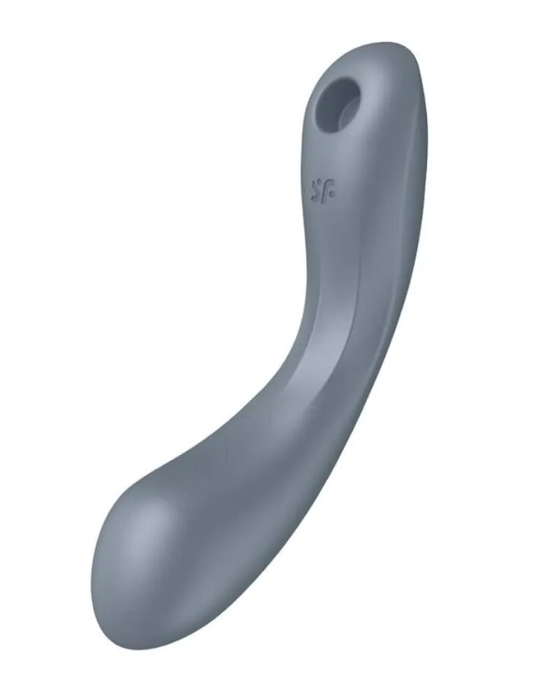 „Satisfyer Curvy Trinity“ masažuoklis mėlynai pilkas