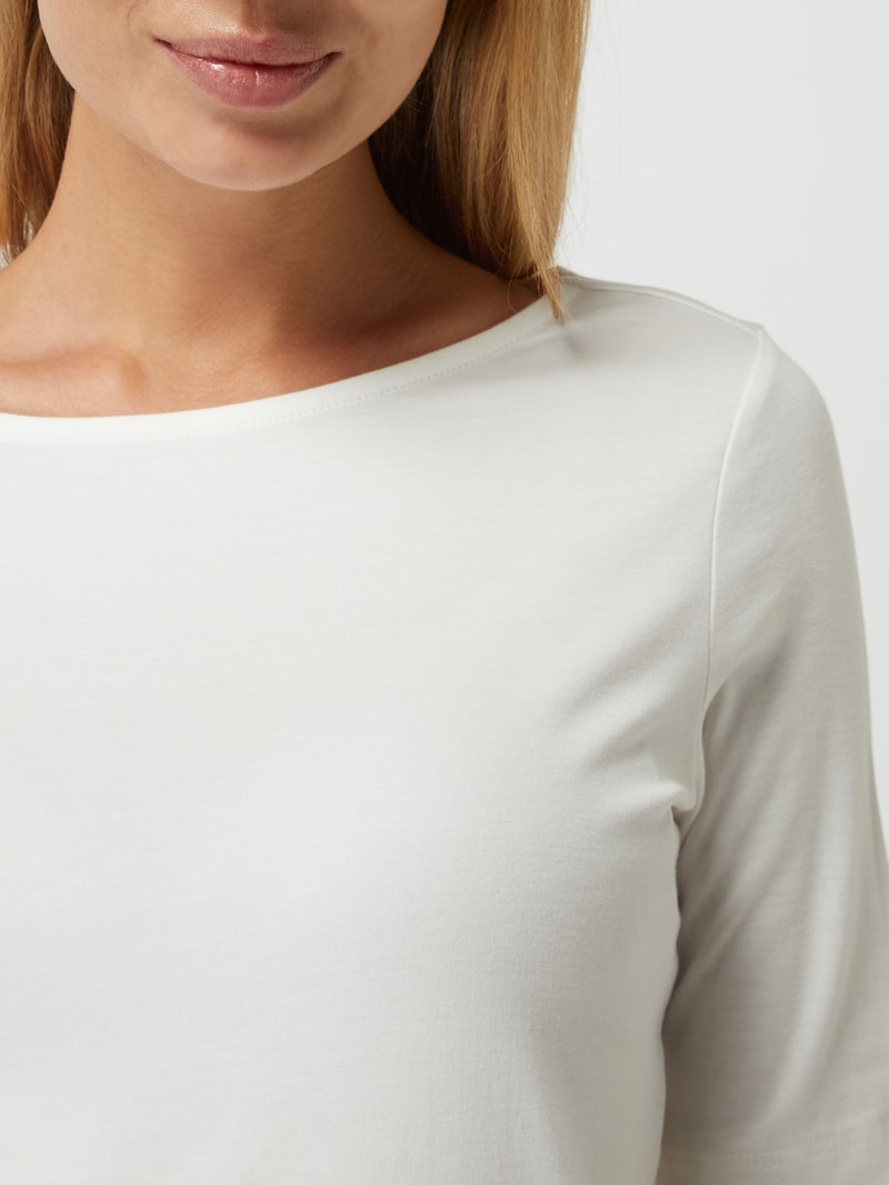 T-Shirt mit 1/2-Arm in offwhite