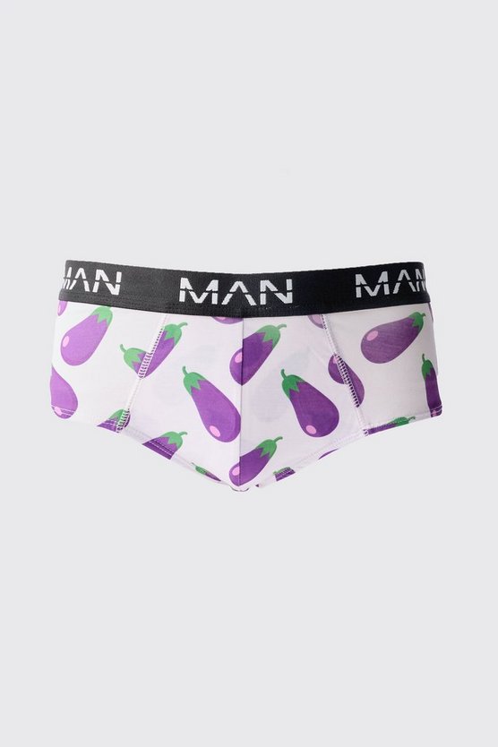 Man Unterhose mit Auberginen-Print