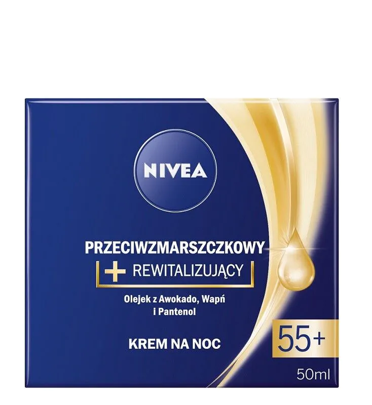 Nivea noćna krema protiv bora + revitalizirajuća 55+