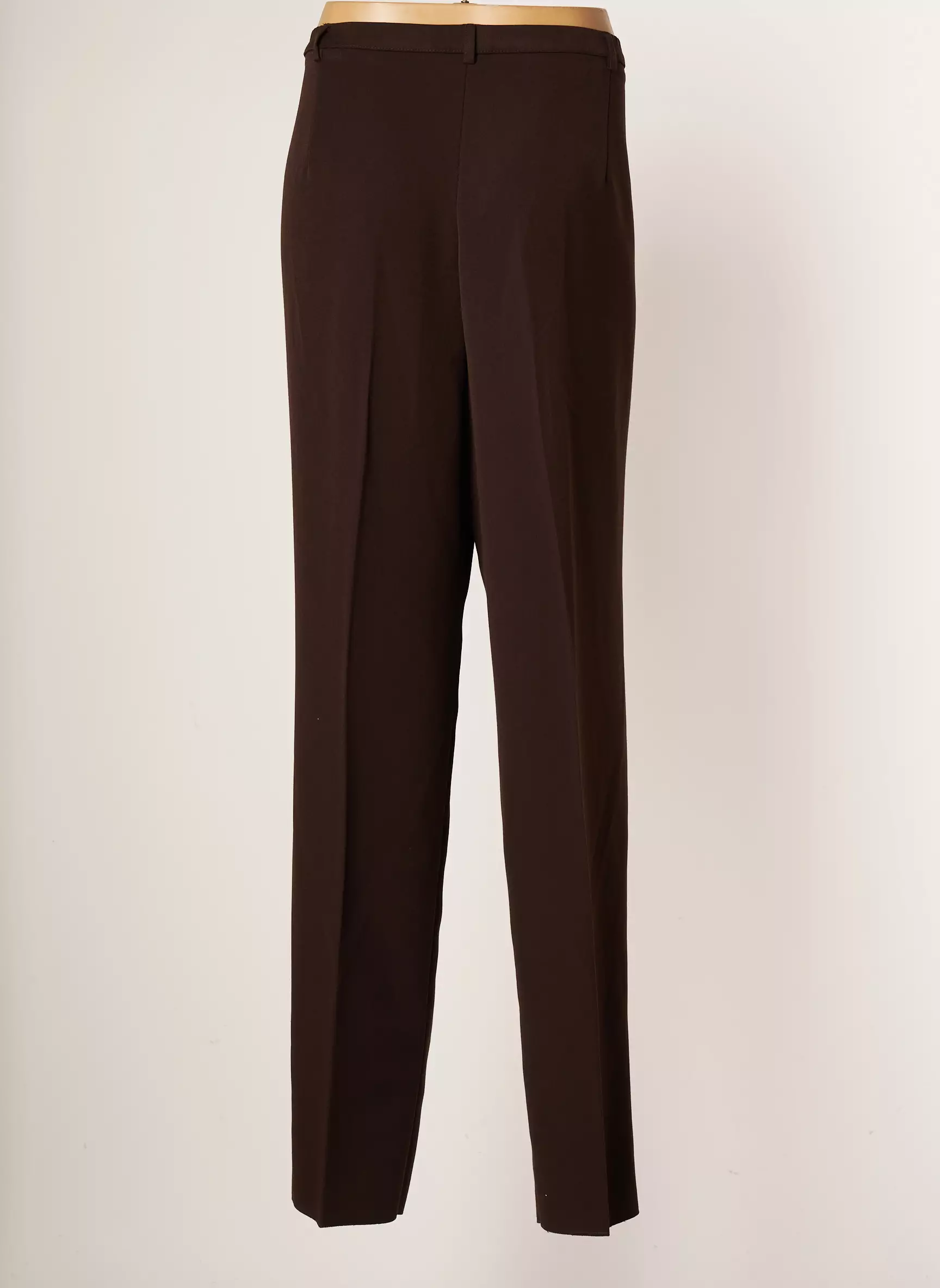 Christian Marry Pantalons Droits Femme couleur marron