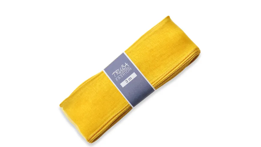 TRUBA Chiffonband mit Draht uni marine 3 m