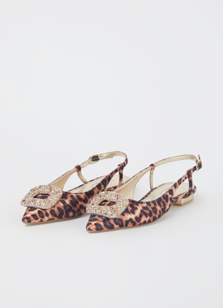Dune London Confidence slingback with rhinestones