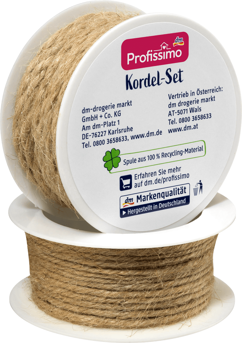 Jutekordel-Set, 7,5 m