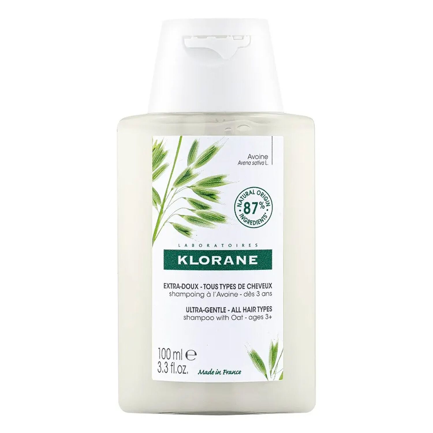 Klorane Shampoing Extra-Doux au Lait d'Avoine 100 ml