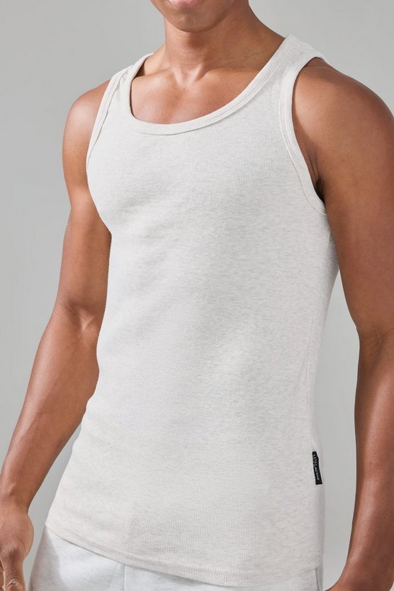 Man Active geripptes Muscle-Fit Gym Tanktop
