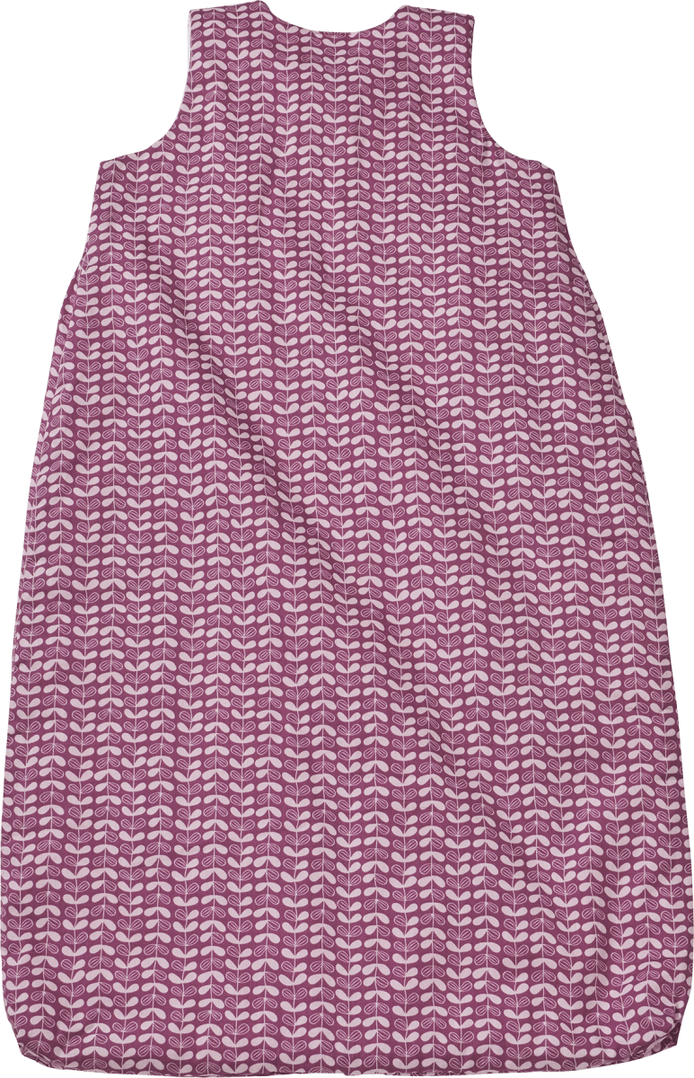 Schlafsack 1,5 TOG, mit Web-Muster, lila, 80 cm, 1 St