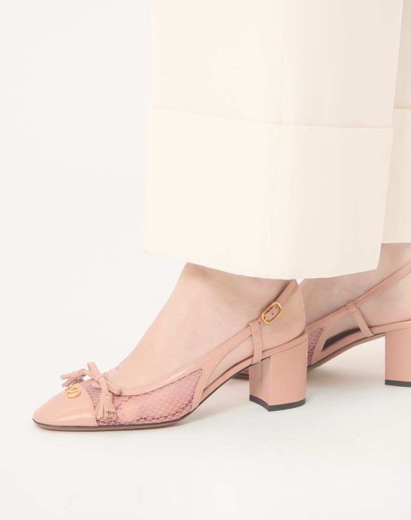 Valet Du Roi 60mm mesh og børneslingback pumps