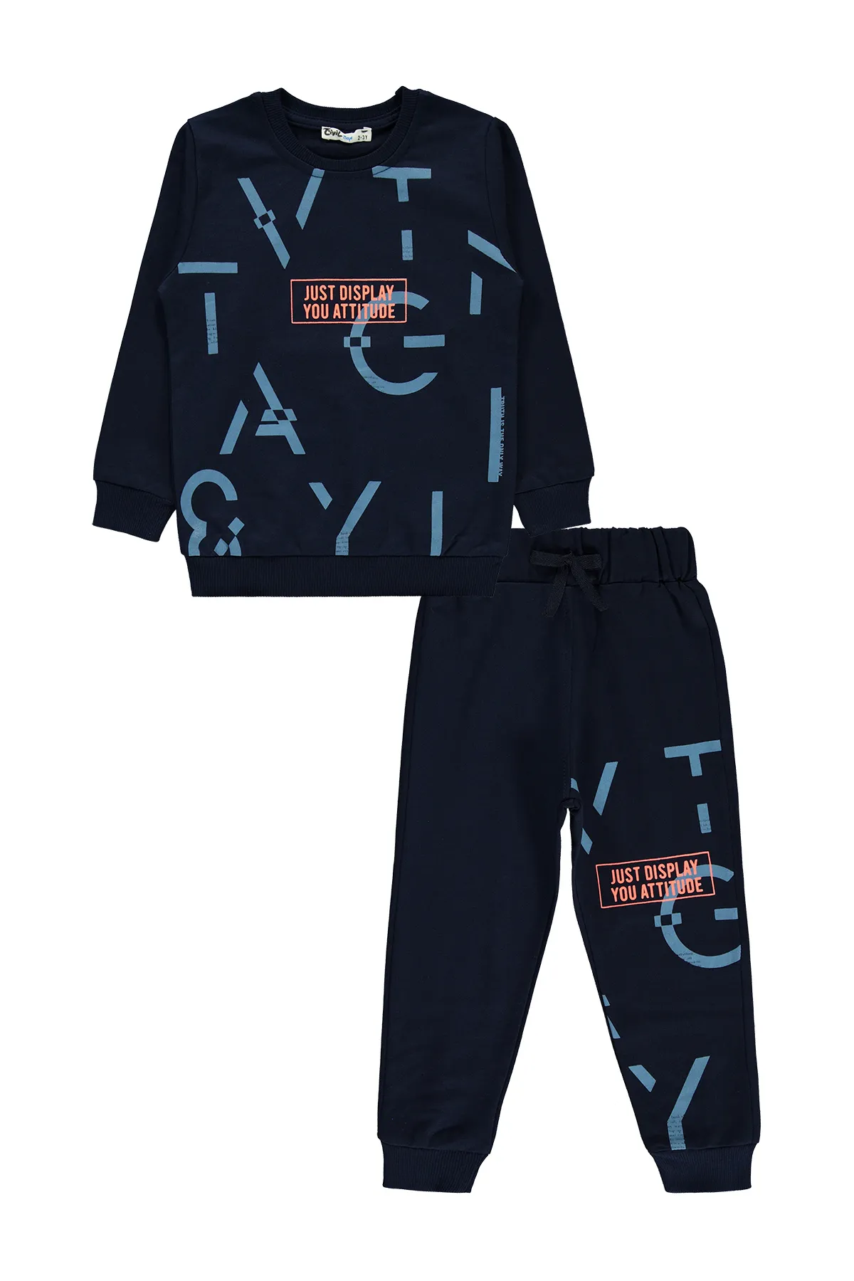 Civil Boys  Jungen-Trainingsanzug-Set, 2–5 Jahre, Dunkelblau