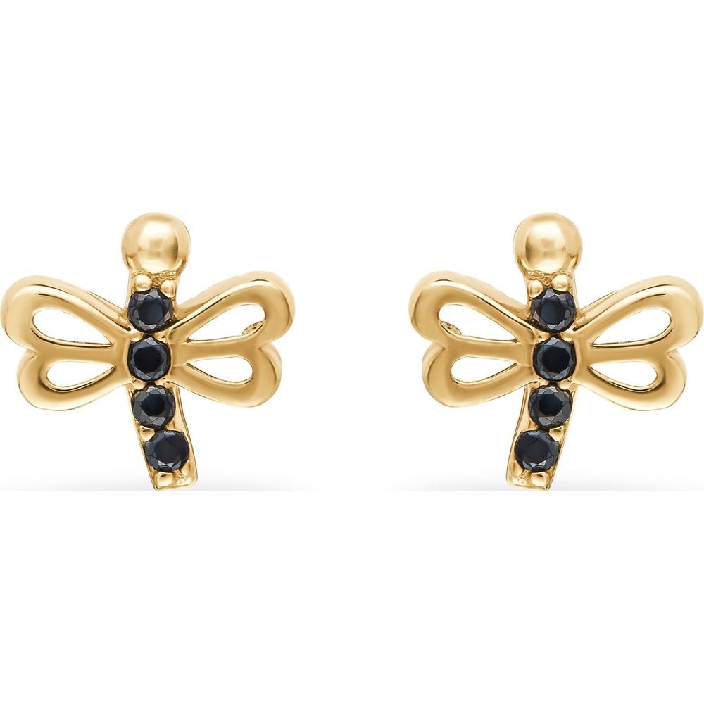 FAVS Boucles d'oreilles à fermoir à poussette 585 Or jaune Boucles d'oreilles