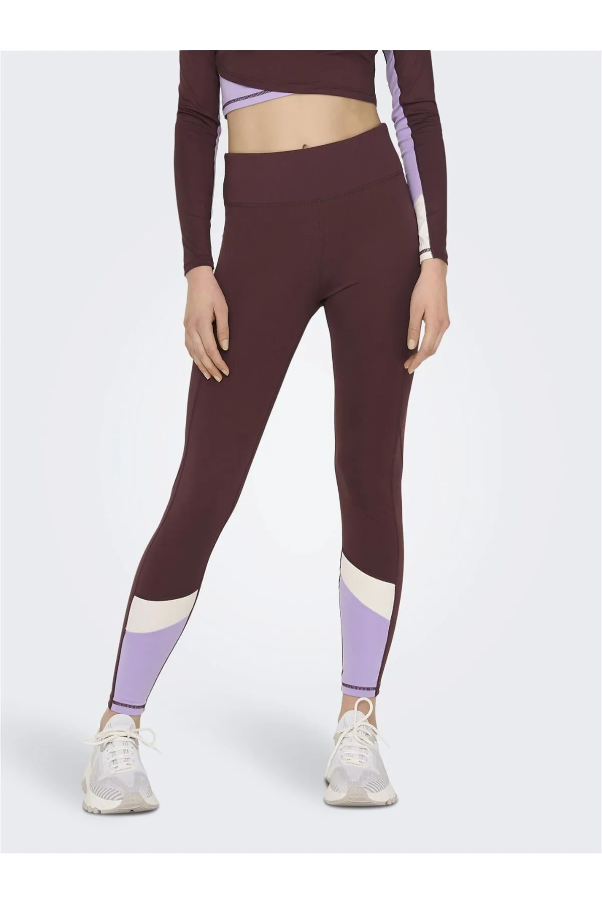 Only Play  Sport-Leggings - Lila - Mittlerer Bund