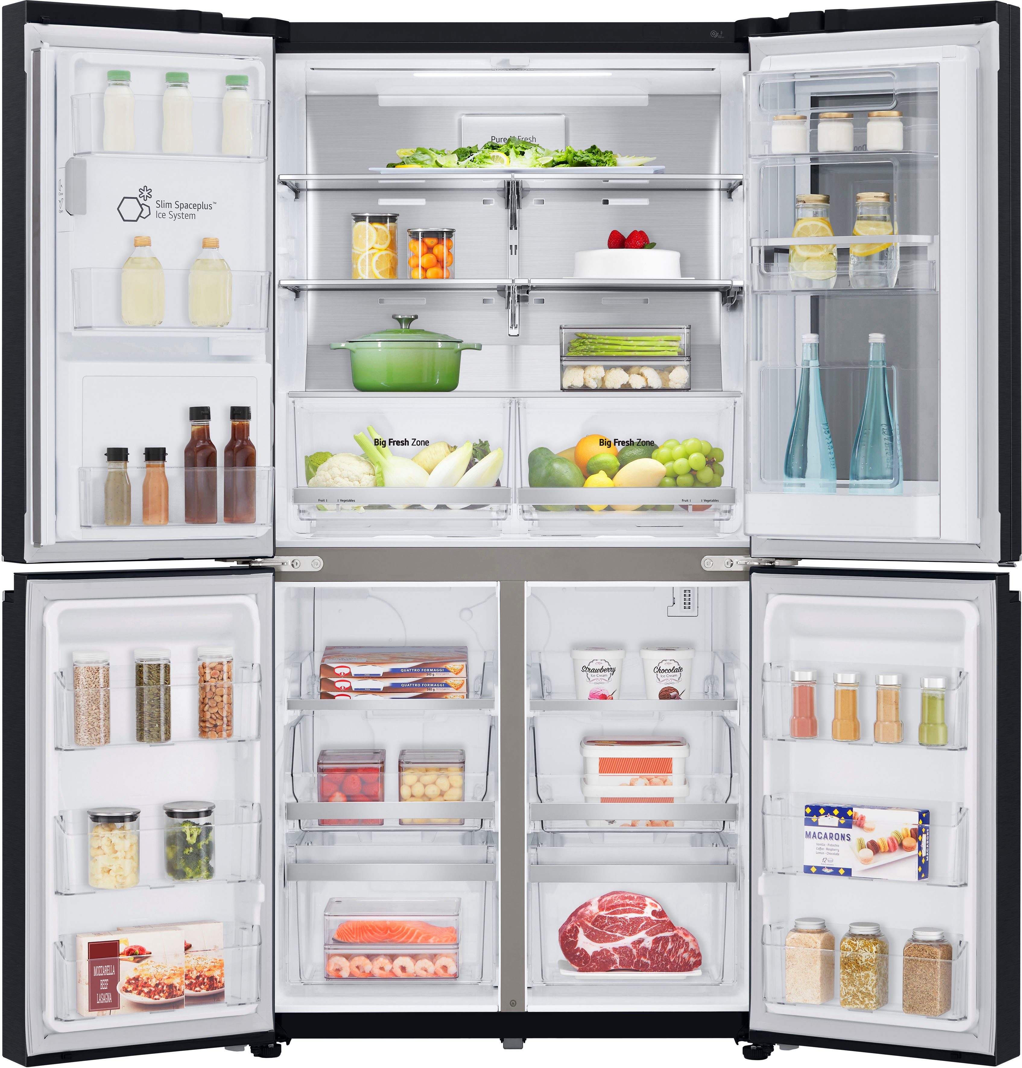 LG Multi Door GMX945MC9F, 179,3 cm hoch, 91,2 cm breit