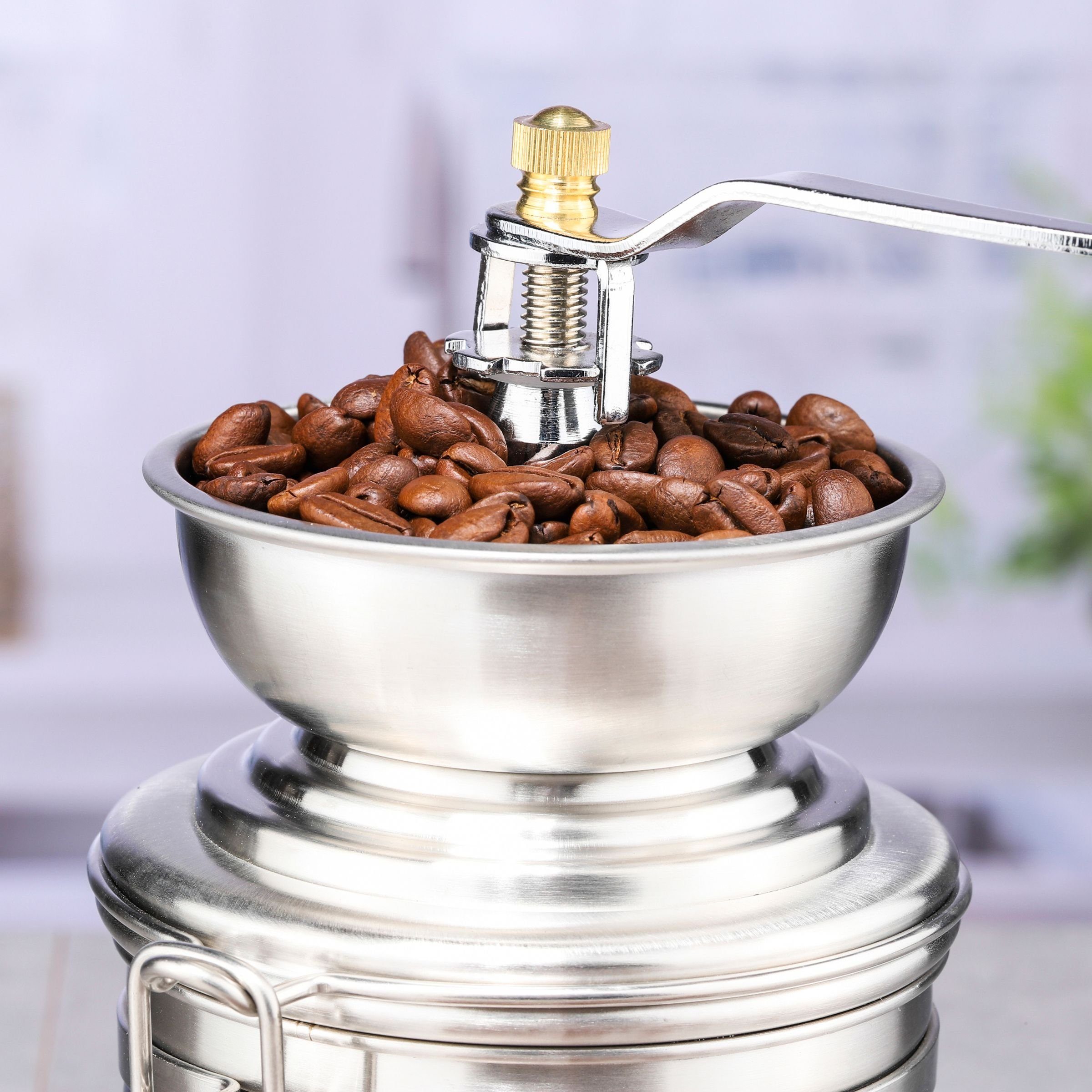 Gravidus Kaffeemühle Kaffeemühle Edelstahl Keramik-Kegelmahlwerk