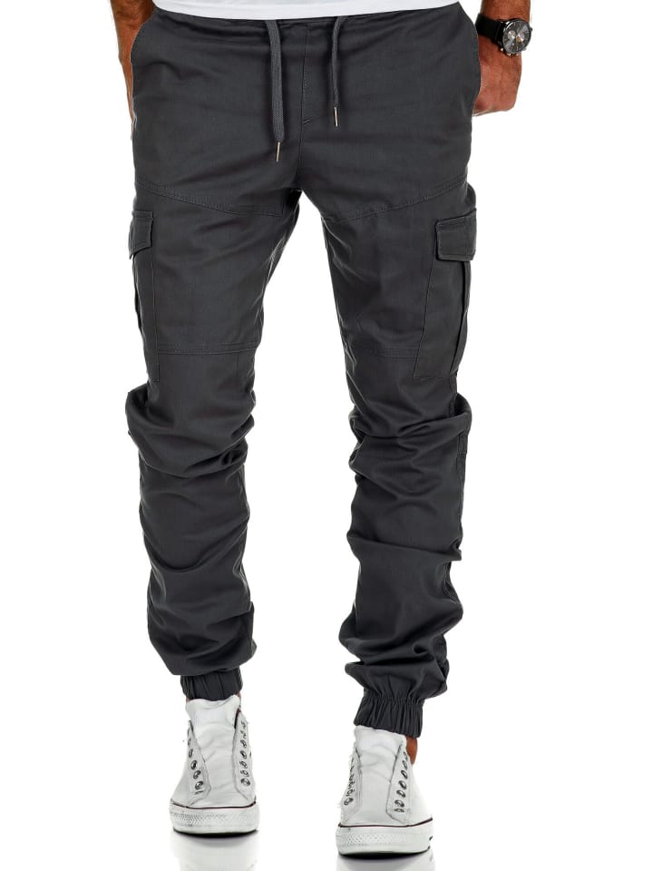 Amaci&Sons Cargo Jogger-Chino SAN ANTONIO in Anthrazit günstig kaufen