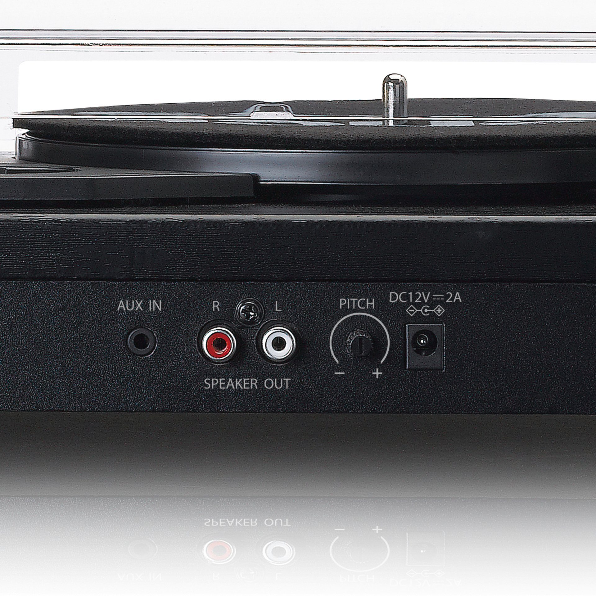 Lenco LS-101BK Plattenspieler mit Bluetooth und separaten Lautsprechern Plattenspieler (Bluetooth)